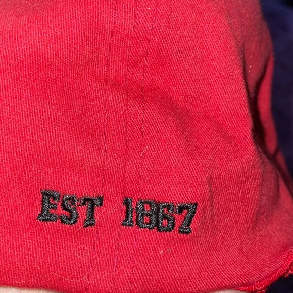 Land of Hockey Canada eat 1867 full back ball cap red and white mens large - Picture 3 of 4